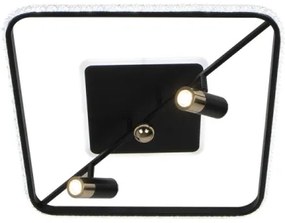 LED Dimmelhető mennyezeti lámpa LED/70W/230V 3000-6500K fekete + távirányítás