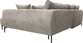 Sarokkanapé, szürkésbézs Taupe, jobbos, MURIEL ROH