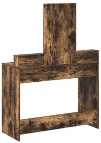 Fésülködőasztal Fiókokkal Füstölt Tölgy 100x41x140 cm