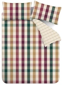Egyszemélyes ágyneműhuzat 135x200 cm Autumn Check – Catherine Lansfield