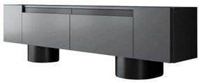 TV szekrény Bohem - Anthracite, Black