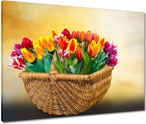 Vászonkép 80x60 Tulipánok Virágok