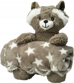 Puha, csillag alakú mosómedve takaró gyerekeknek (75x100 cm)