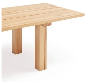 Étkezőasztal borovi fenyő asztallappal 100x180 cm Banda – Teulat