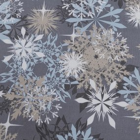 Mikroszálas lepedő SNOWFLAKE kékesszürke 180x200 cm
