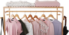 Szekrény szervező, természetes bambusz, MELAR