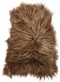 barna izlandi báránybőr székhuzat 70 x 110 cm