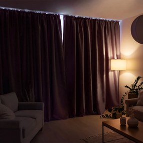 Goldea sötétítő függöny blackout szatén fényű - púderrózsaszín 270x220 cm
