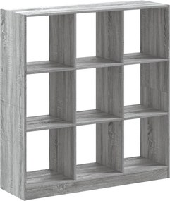 vidaXL szürke sonoma színű szerelt fa könyvespolc 102 x 32 x 108 cm
