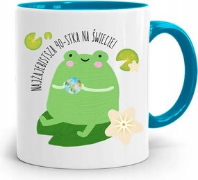 Születésnapra 40 40-es 40-es Bögre Kék Ajándék fényképes nyomattal