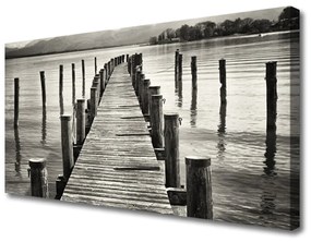 Vászonkép nyomtatás Sea Bridge architektúra 120x60 cm