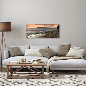 Kép - Tenger és hegyek (120x50 cm)