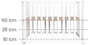 Fehér járóka 100x100 cm Little stars – Roba