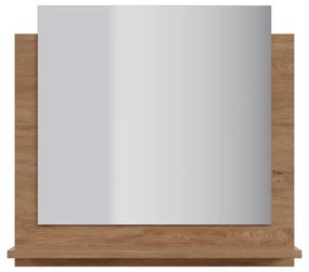 Prince arany tölgy polcos fürdőszobai tükör