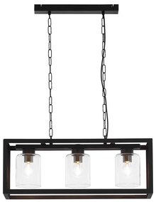 Jupiter 1805 - MC3 - Csillár láncon MACARI 3xE27/60W/230V fekete