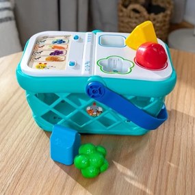 Baby Einstein - Interaktív gyerek bevásárlókocsi MAGIC TOUCH HAPE 3xAAA