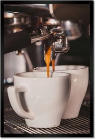 Poszterek keretben 40x60 Eszpresszó kávé főzés