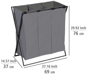 Textil szennyeskosár 145 l Trio – Wenko