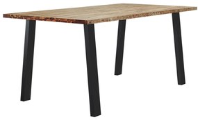 tömör akácfa kerti étkezőasztal 150 x 90 x 75 cm