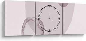 Kép - Lila minimalizmus N⁰2 (órával) (90x30 cm)