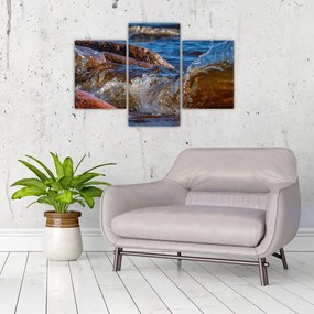 Részletes kép - víz a kövek között (90x60 cm)