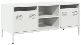 fehér hidegen hengerelt acél TV-szekrény 101,5 x 39 x 43,5 cm
