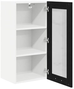 Függő szekrény Riga 2 pcs Fekete tölgy 40 x 31 x 80 cm Faanyag