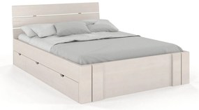 Franciaágy 160 cm Tosen High Drawers (Fenyő). 800208