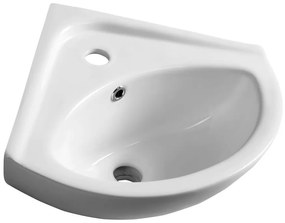 Aqualine Luigi mosdótál 33.7x33.7 cm sarok klasszikus fehér FS161