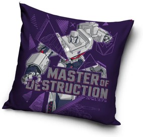 Transformers Master of Destruction párnahuzat 40x40 cm Velúr