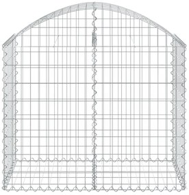 íves horganyzott vas gabion kosár 100x50x80/100 cm