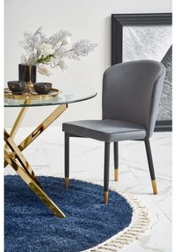 Étkezőasztal ESTEN átlátszó/arany