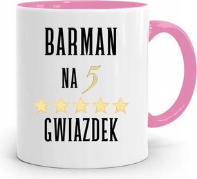 Rózsaszín Bögre Csaposnak Ötcsillagos Ajándék fényképes nyomtatással