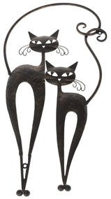 Macskák fém fali dekoráció , magasság 55,5 cm