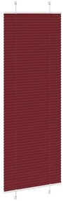 pliszírozott redőny Bordeaux piros 75x200 cm Szövetszélesség