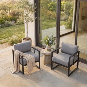 Bellissima grafitszürke kerti fotel - Bonami Selection