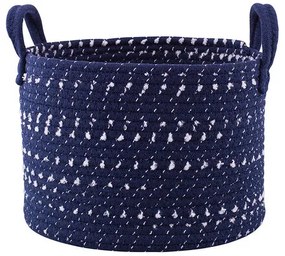 Altom Pamut kerek kosár Sötétkék, 28 x 20 cm, 28 cm átmérőjű