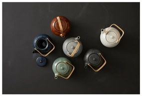 Zöld kerámia teáskanna szűrővel 1,2 l Gastro Green – Bitz