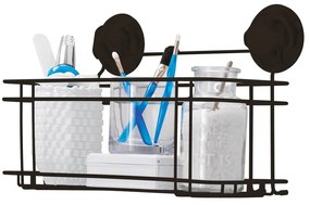 Bestlock Black All Purpose Holder fekete öntapadós fürdőszobai polc, 30 x 20,5 cm - Compactor