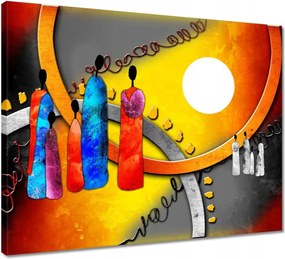 Vászonkép 50x40 Afrikai család