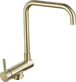 Mexen Madox konyhai ablak alatti csaptelep, arany szálcsiszolt - 672000-50