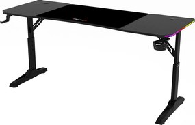 LUMEN RGB LED gamer asztal 140 × 60 cm