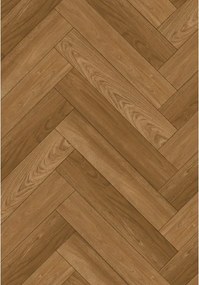Mexen Overland Park vinil panelek halszálka mintával 570 x 95 mm LVT Dryback 2,5 mm, aljzat 4 V-Nut, Jatoba