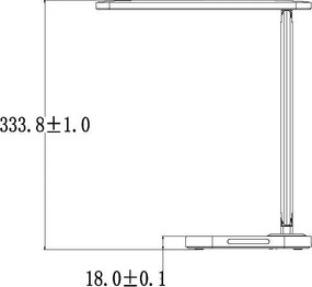 LED lámpa KIARA 7W dimmelhető, USB + éjszakai fény + időzítő - DL4304/B