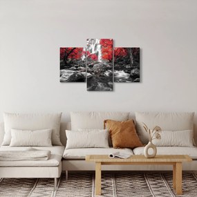 Kép - Vízesések az őszi tájban (90x60 cm)