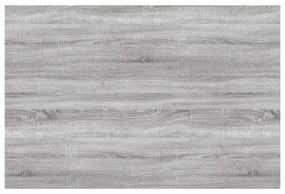 4 db szürke sonoma színű szerelt fa fali polc 60 x 40 x 1,5 cm
