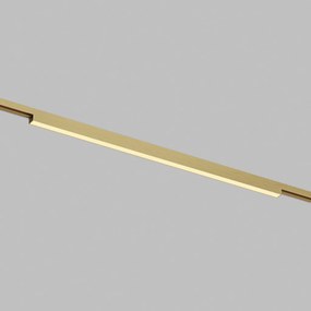 DK/EU-5752-SB Shine Track light, LINEAR 3000 series, L601*W19*H27, LED, 48V DC, 24W, RA≥90, 3000K, IP20, satin brass color, aluminum — DK/EU-5752-SB