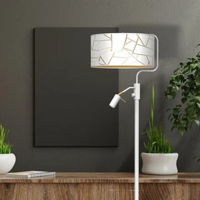 Állólámpa ZIGGY 1xE27/40W/230V + 1xGU10/MR11/7W fehér/arany