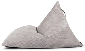 Világosszürke kordbársony babzsákfotel Razzmatazz – SLOWDOWN