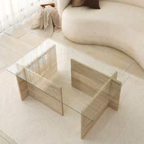 New Escape Travertine konferenciaasztal